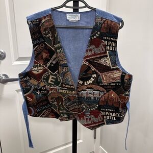 Deborah Murray Multicolor Patterned Vest